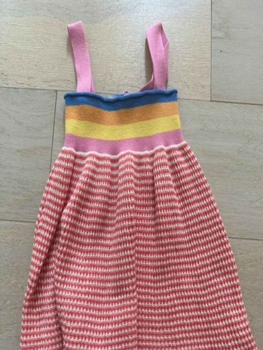 The Bonnie Mob Knit Rainbow Dress — 18–24M
